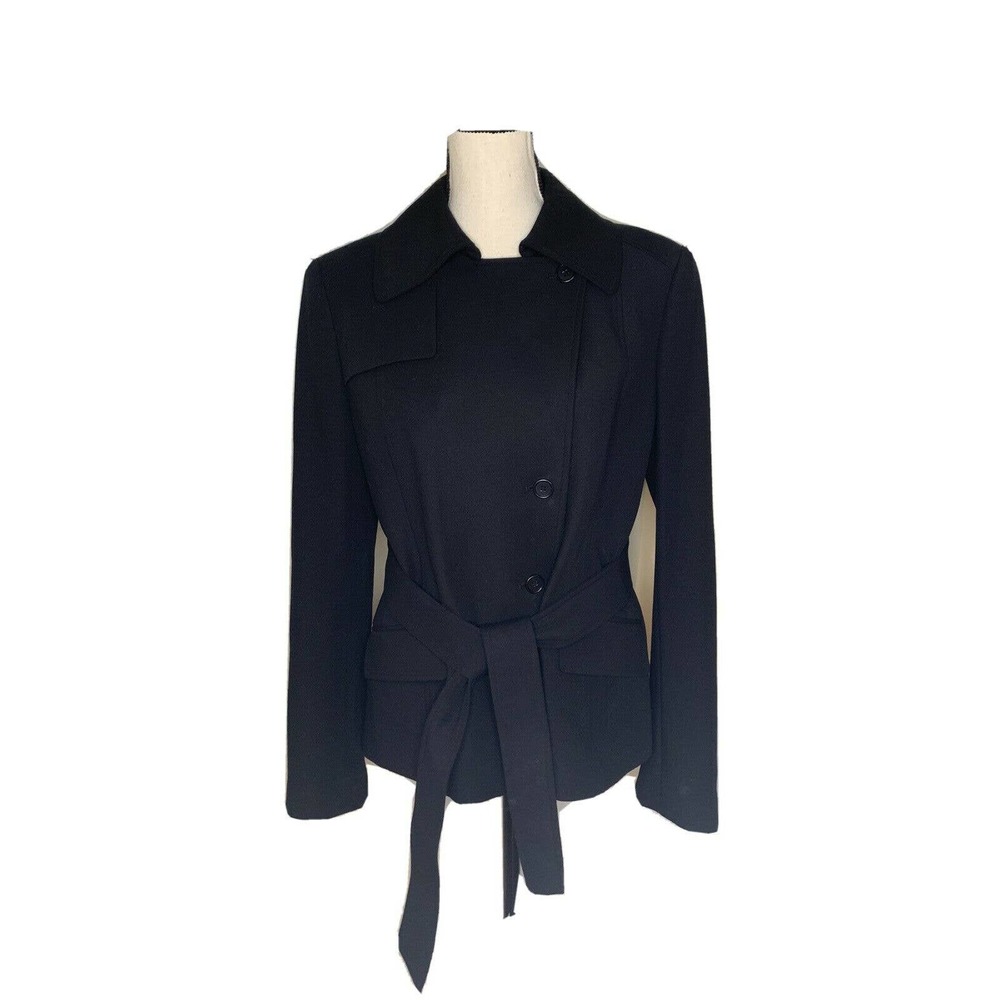 Ann Taylor Blazer Military Style Black